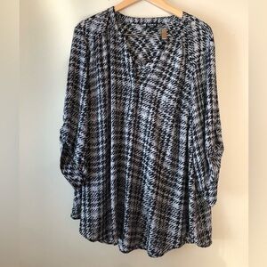 🔶 Torrid | Harper Houndstooth Blouse
